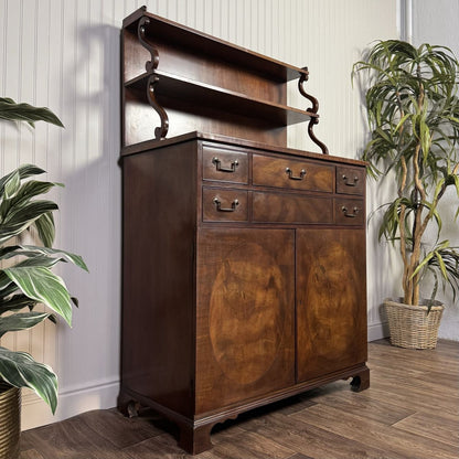 Vintage Heritage Henredon Mahogany Cabinet / Buffet with Waterfall Plate Shelf