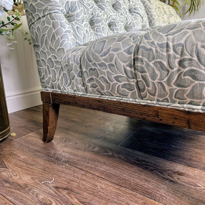 Vintage Hollywood Regency Tufted Slipper Chairs