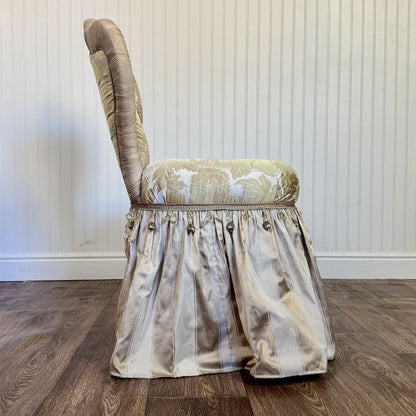 Vintage Hollywood Regency-Style Vanity Chair