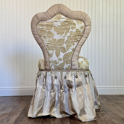 Vintage Hollywood Regency-Style Vanity Chair