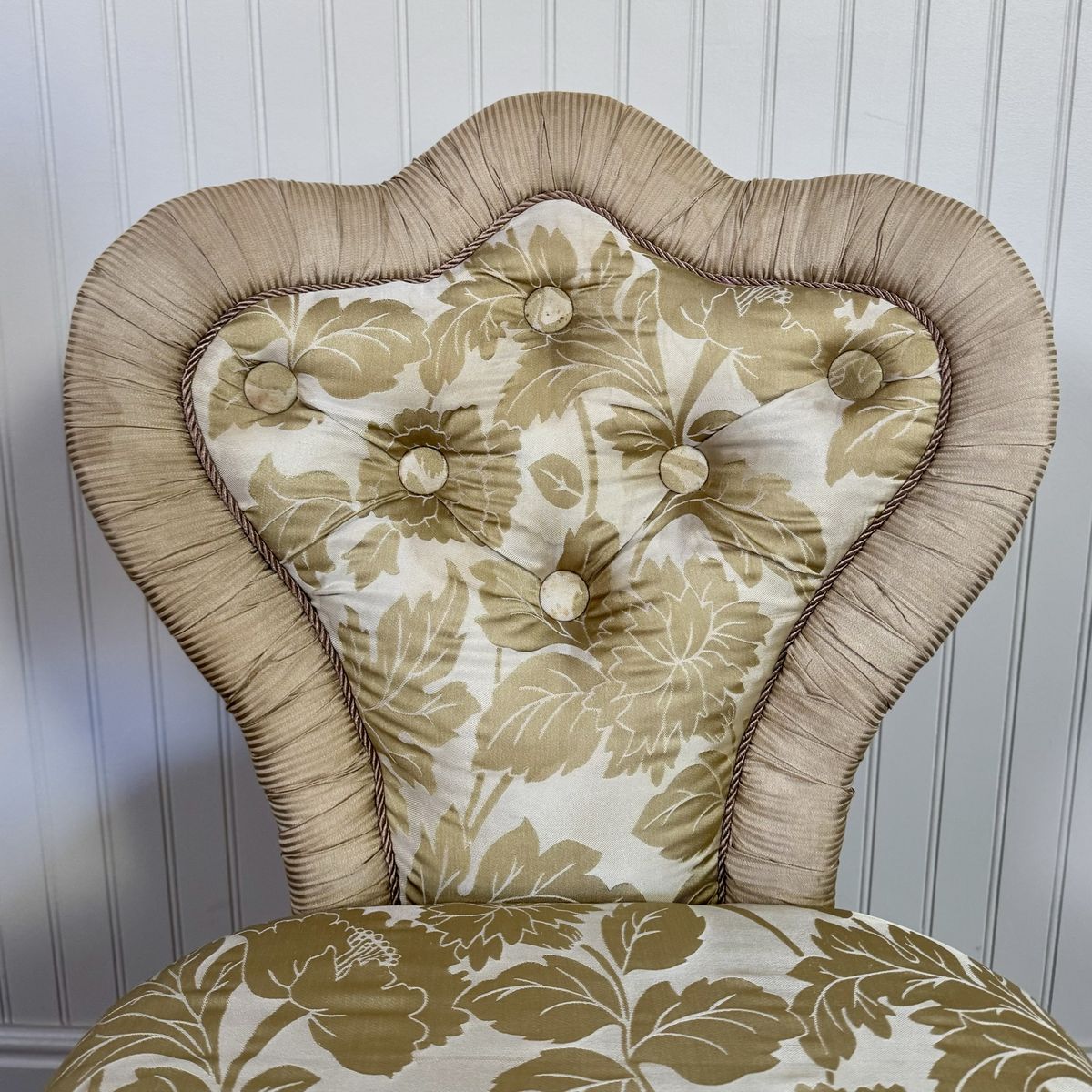 Vintage Hollywood Regency-Style Vanity Chair