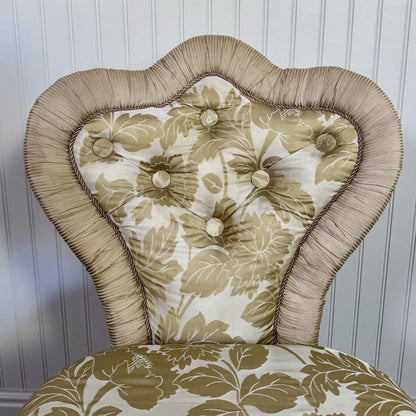 Vintage Hollywood Regency-Style Vanity Chair