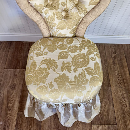 Vintage Hollywood Regency-Style Vanity Chair