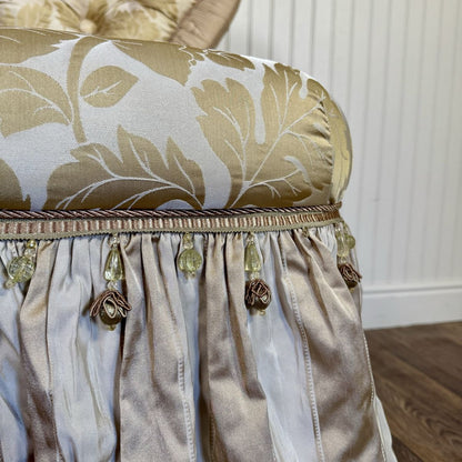 Vintage Hollywood Regency-Style Vanity Chair