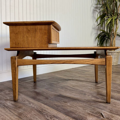 Vintage 1964 Lane Esteem Mid-Century Coffee Table and Step End Table Set