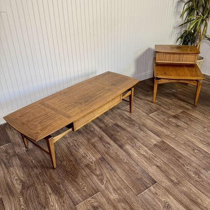 Vintage 1964 Lane Esteem Mid-Century Coffee Table and Step End Table Set