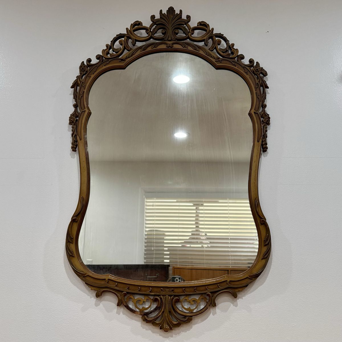 Vintage Louis XV–Style Rococo Revival Mirror