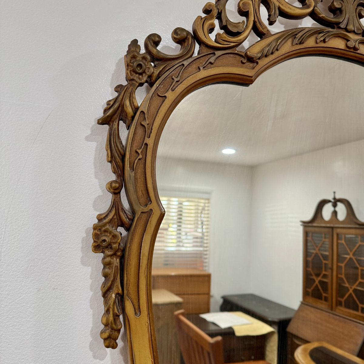 Vintage Louis XV–Style Rococo Revival Mirror