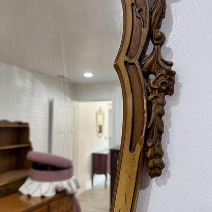 Vintage Louis XV–Style Rococo Revival Mirror