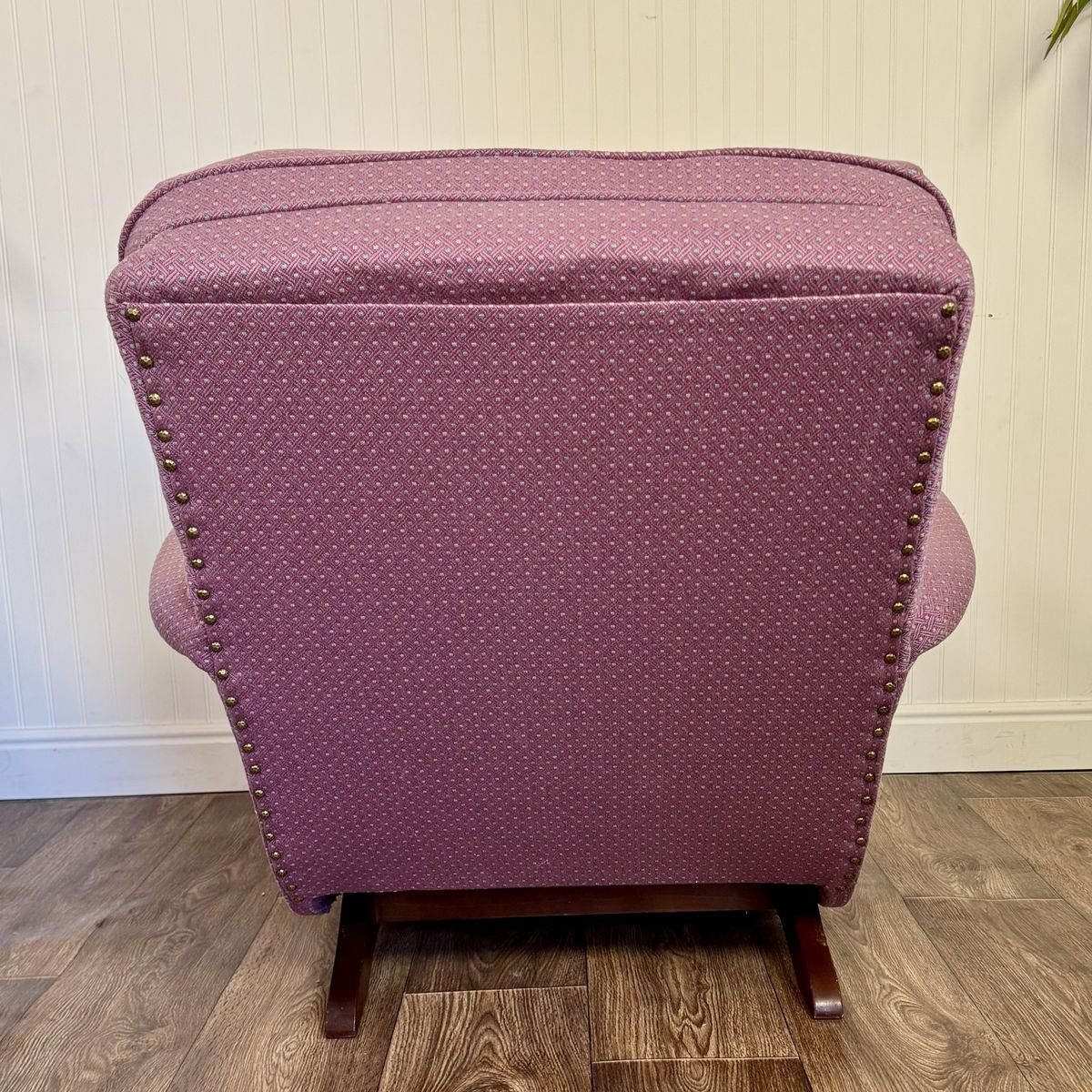 Vintage Mahogany Gooseneck Rocker Glider