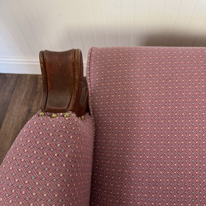 Vintage Mahogany Gooseneck Rocker Glider