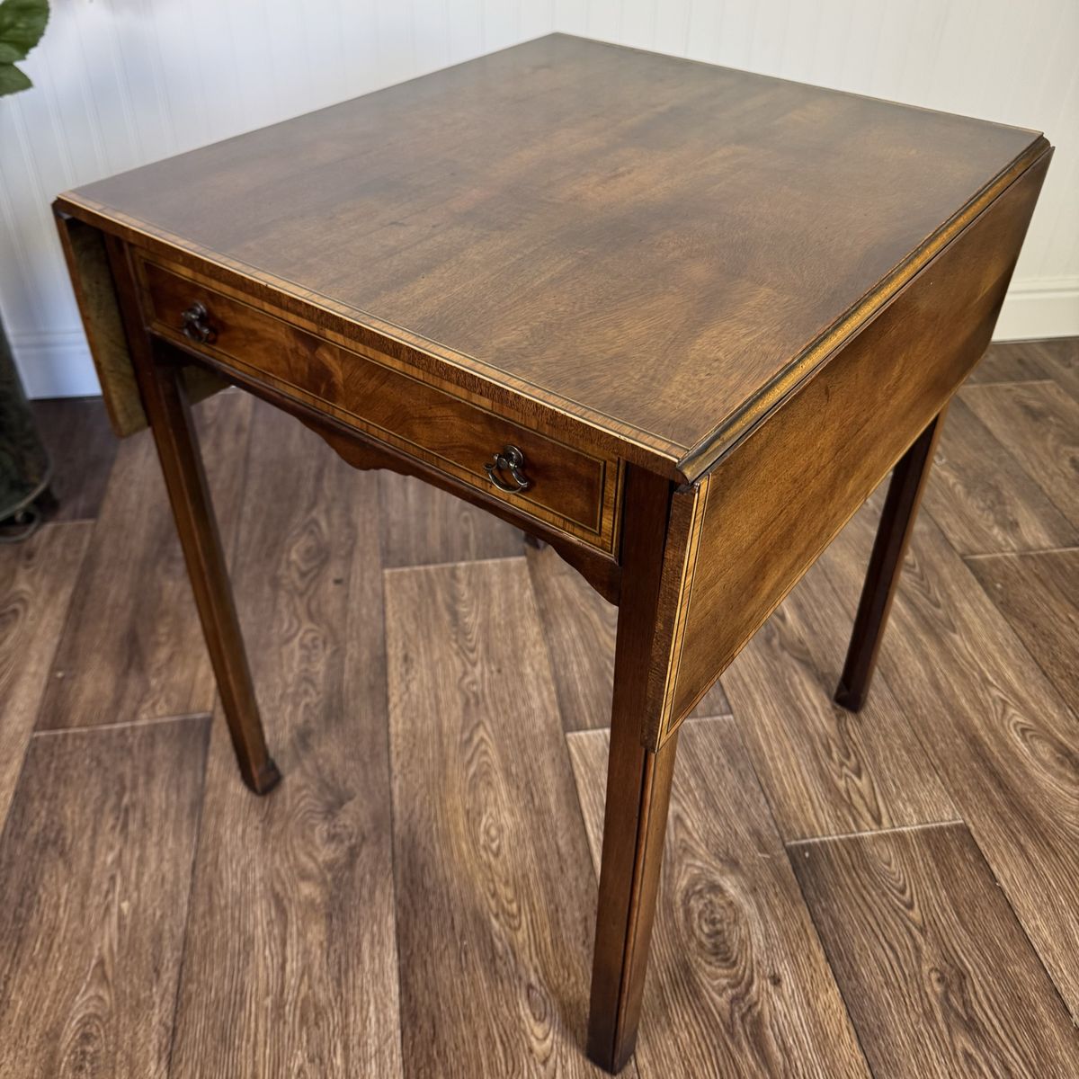 Vintage Mahogany Drop Leaf Side Table