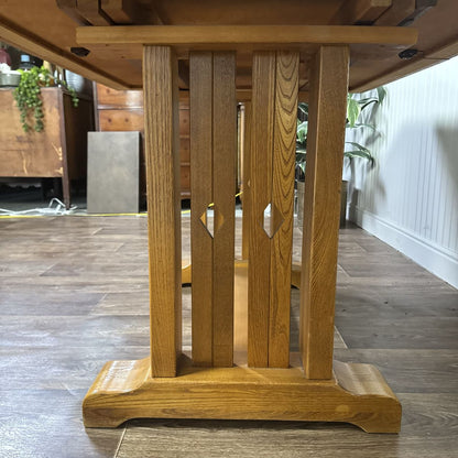 Vintage Mission-Style Oak Dining Set