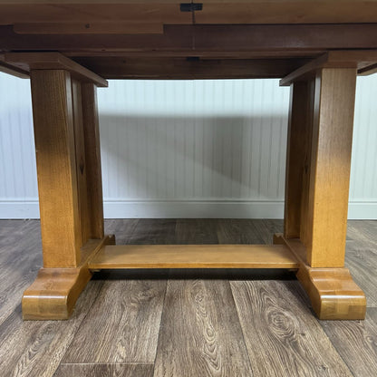Vintage Mission-Style Oak Dining Set