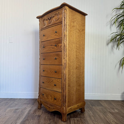 Vintage Oak Lingerie Chest of Drawers- Oakwood Interiors Versailles Collection