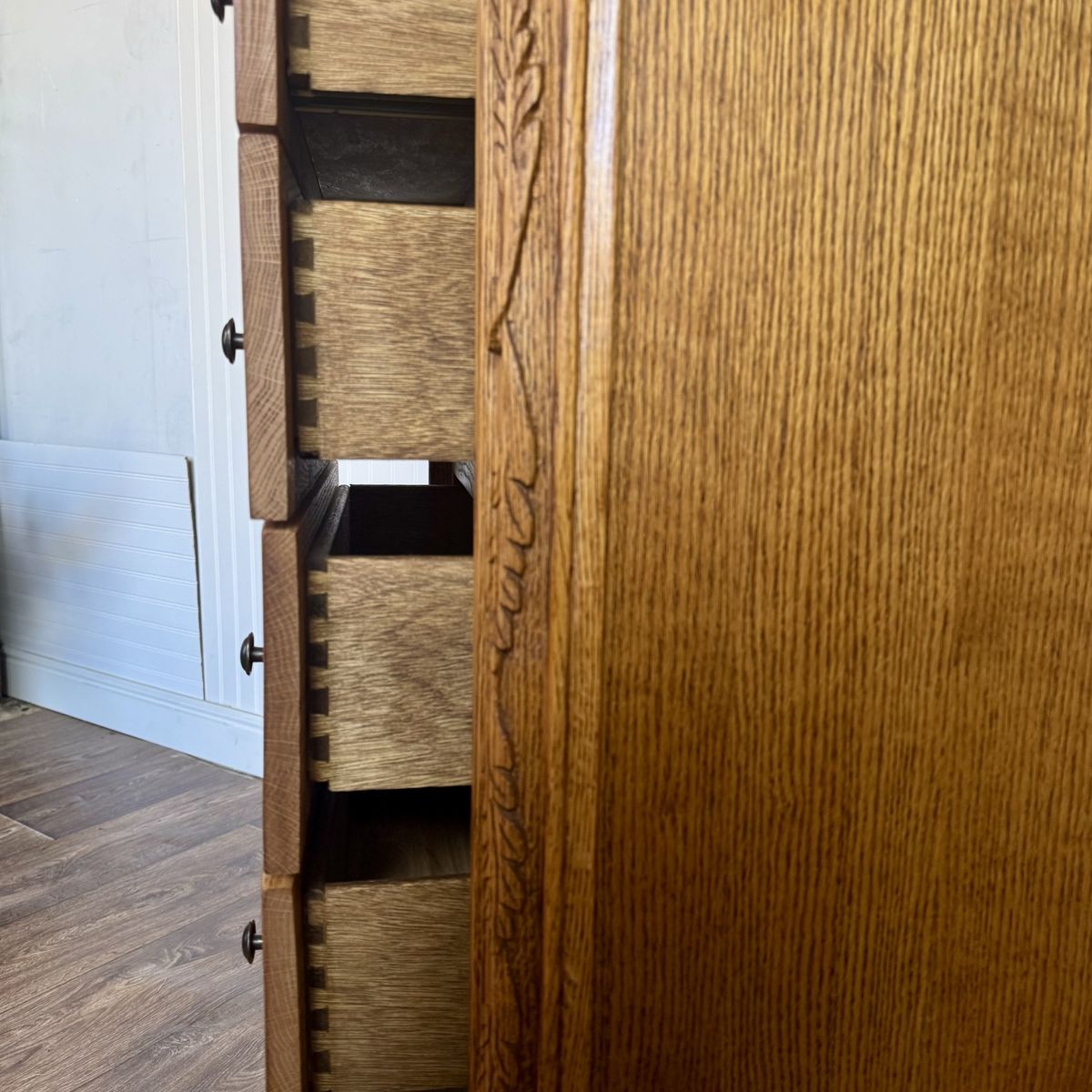 Vintage Oak Lingerie Chest of Drawers- Oakwood Interiors Versailles Collection