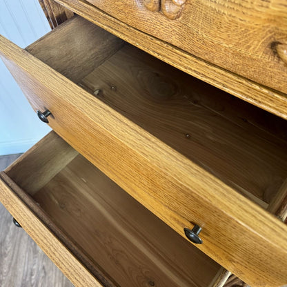 Vintage Oak Lingerie Chest of Drawers- Oakwood Interiors Versailles Collection