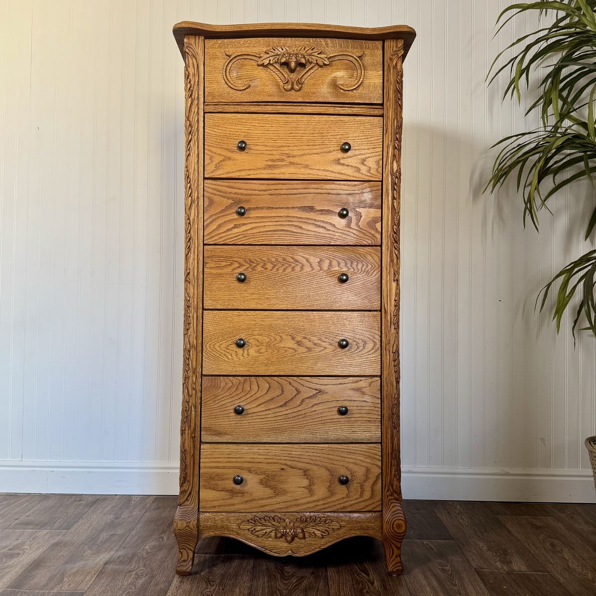 Vintage Oak Lingerie Chest of Drawers- Oakwood Interiors Versailles Collection