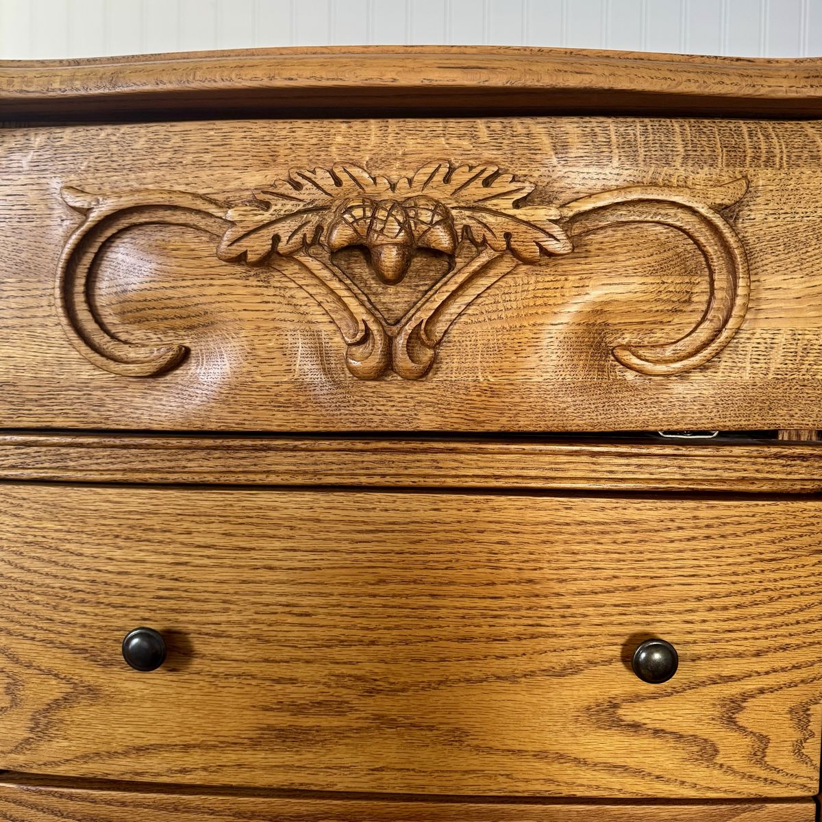 Vintage Oak Lingerie Chest of Drawers- Oakwood Interiors Versailles Collection