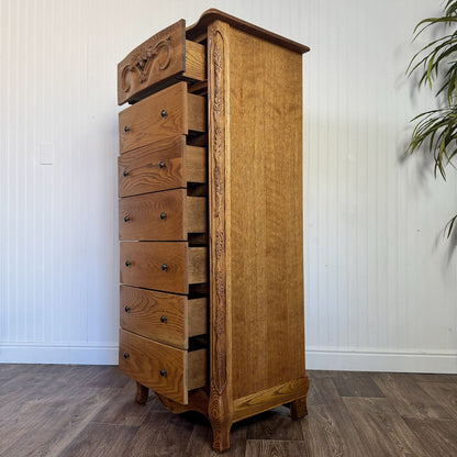 Vintage Oak Lingerie Chest of Drawers- Oakwood Interiors Versailles Collection