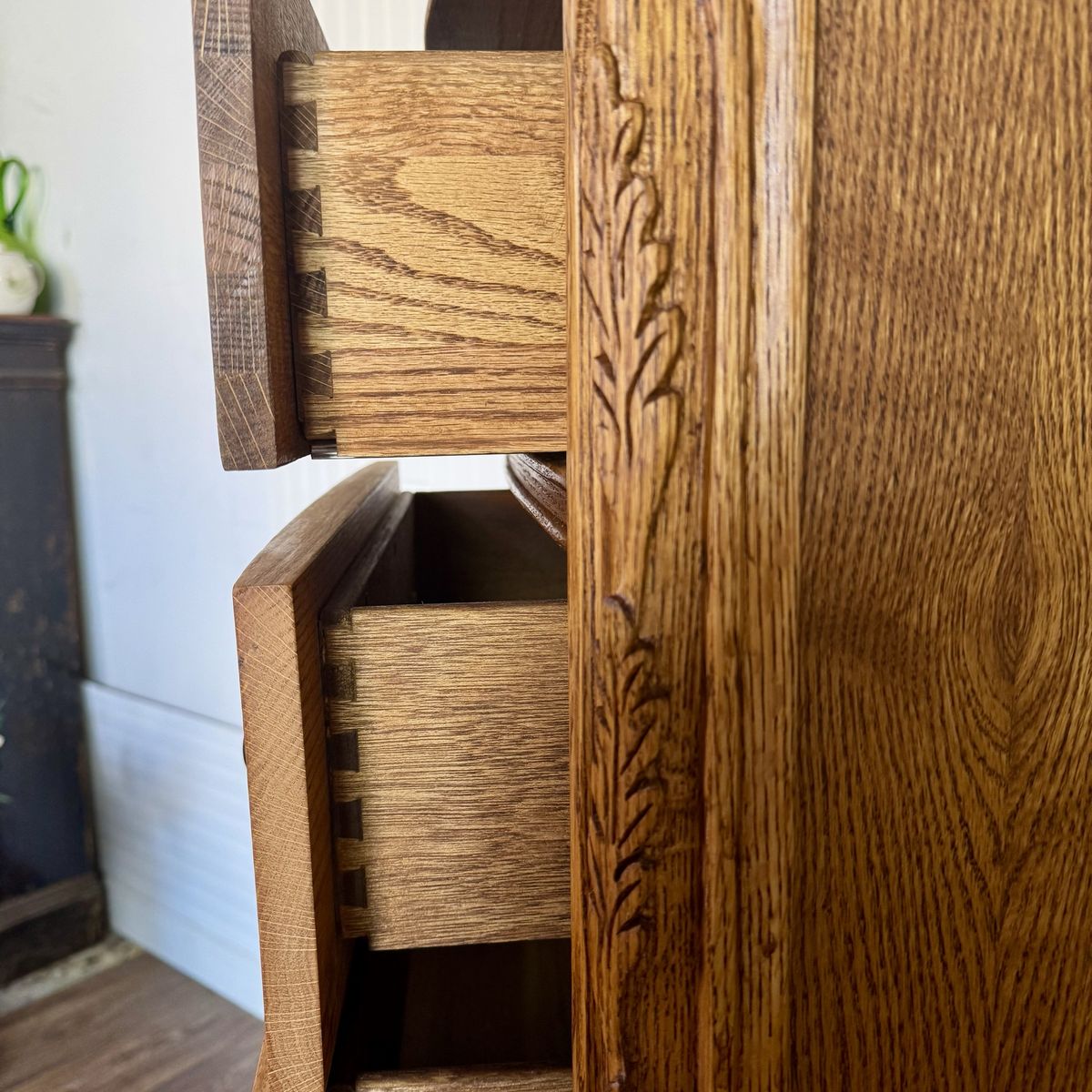 Vintage Oak Lingerie Chest of Drawers- Oakwood Interiors Versailles Collection