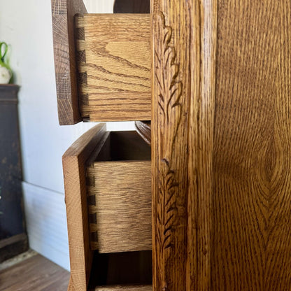 Vintage Oak Lingerie Chest of Drawers- Oakwood Interiors Versailles Collection