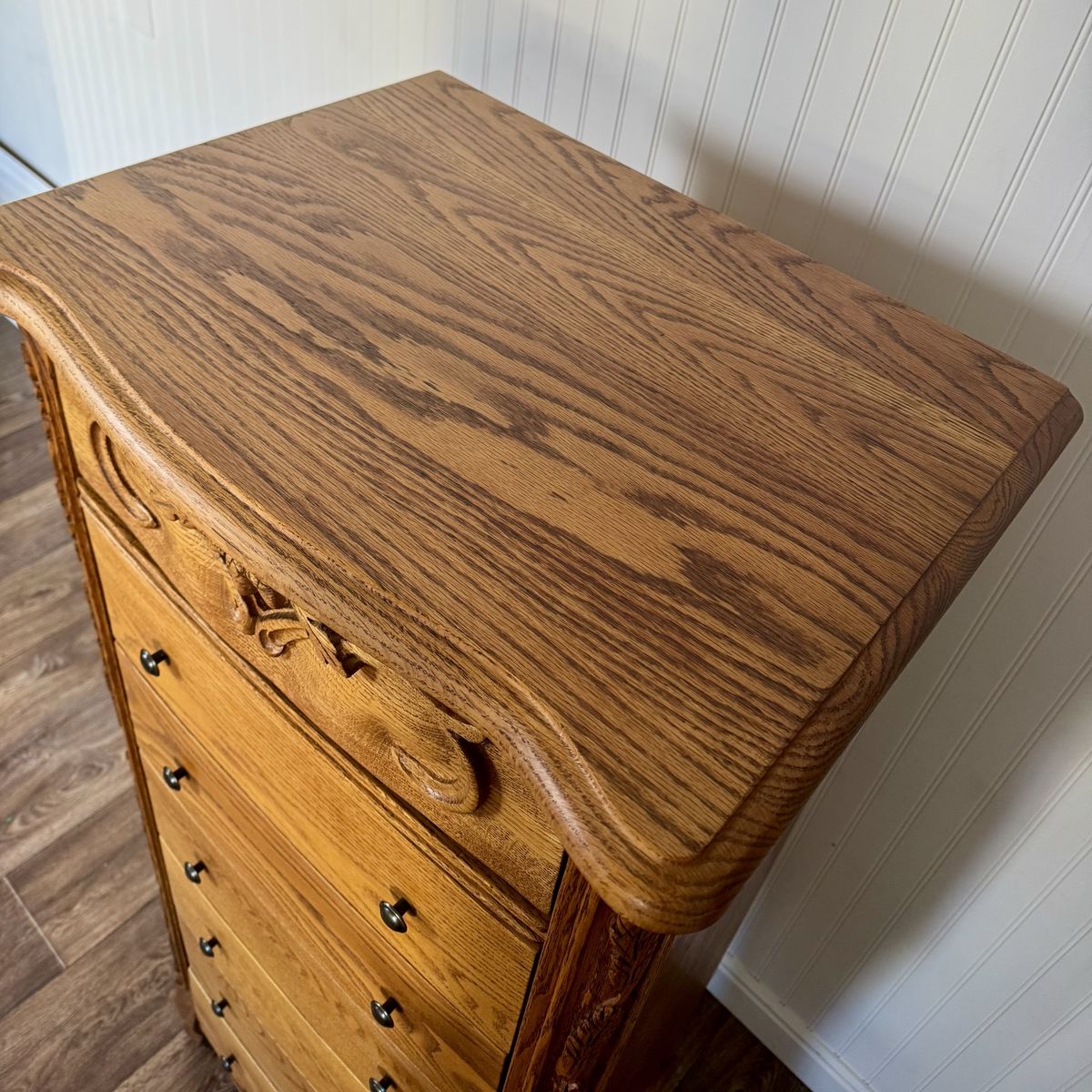 Vintage Oak Lingerie Chest of Drawers- Oakwood Interiors Versailles Collection