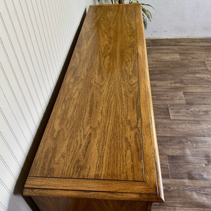 Vintage Parquet Herringbone Farmhouse-Style Dresser
