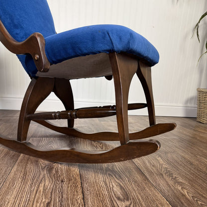 Vintage Victorian-Revival Parlor Rocking Chair