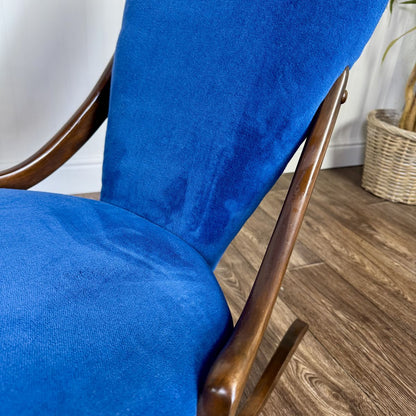 Vintage Victorian-Revival Parlor Rocking Chair