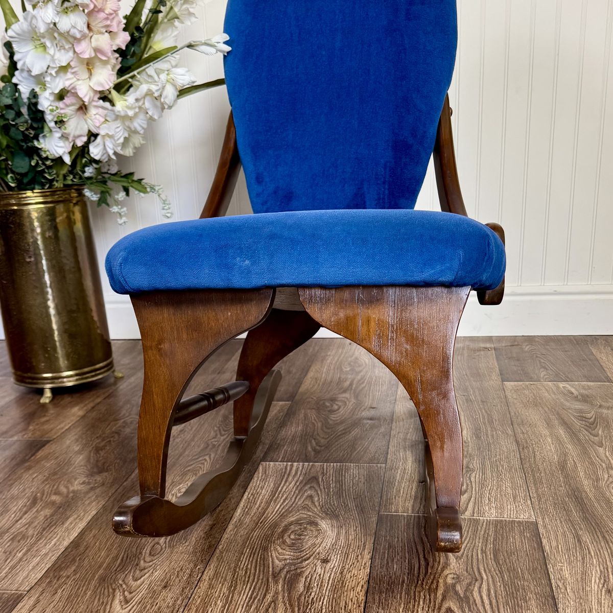 Vintage Victorian-Revival Parlor Rocking Chair