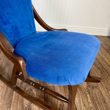 Vintage Victorian-Revival Parlor Rocking Chair