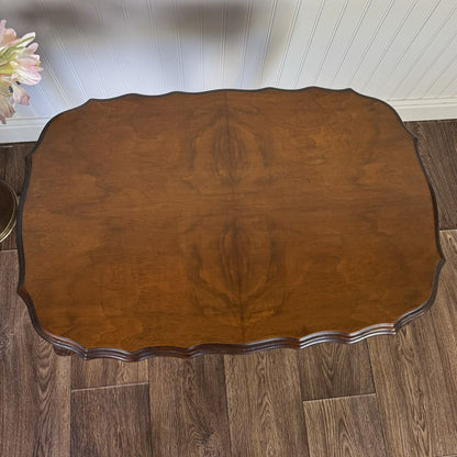 Walnut Hand-Carved French Provincial Side Table